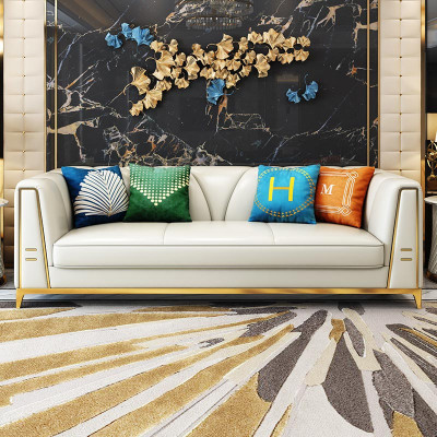 Chesterfield diseño exclusivo muebles 31 plazas taburete sofá tapizado conjunto.