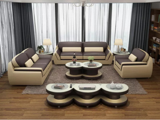 Sofá conjunto 321 mesa taburete aparador salón esquina sofá sofá 7 piezas.