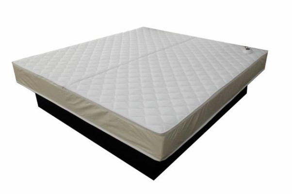 Cama de agua con USB, cama doble de hotel, camas completas, cama de cuero acolchada, agua