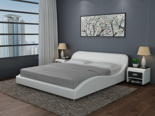 Modern elegancia para tu dormitorio La impresionante nueva cama doble.