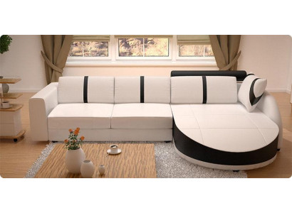 SOFÁ CAMA DE DISEÑO, SOFÁ DE CUERO DE ESQUINA NUEVO, SOFÁ DE CUERO DE ESQUINA CON FUNCIÓN DE CAMA.