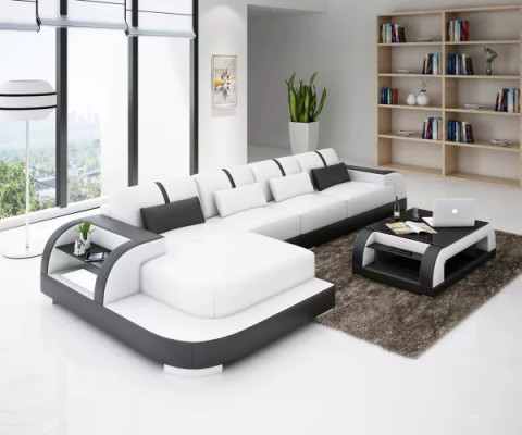 Diseño sofá esquinero sofá sillón sofá tapizado conjunto de sofás de esquina para sala de estar 2 piezas.