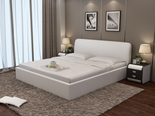 Cama de agua hotel cama doble camas completas cama de cuero, cama de agua tapizada LB8836