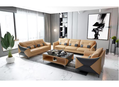 Sofá conjunto de 3 piezas Set Diseño Sofá Sofá de lujo Nuevo diseño Acolchado