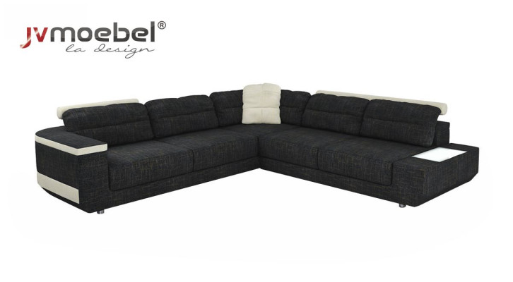 Sofá esquinero acolchado en forma de L, moderno, grande, sofá cama, salón esquinero