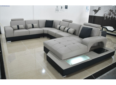 Sofá de sala de estar, asiento acolchado, conjunto de sofás de cuero, sofá de esquina, conjuntos de sofás de cuero.