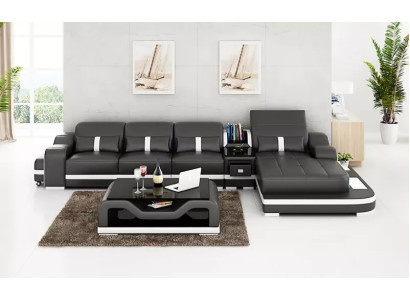 Sofá esquinero sofá de esquina salón sofá de cuero sofá de diseñador en forma de L
