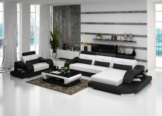 Vitrinas modernas de madera Mueble moderno Armario de comedor Vitrina de pie Estante
