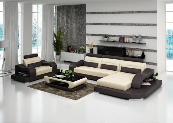 Vitrinas modernas de madera Mueble moderno Armario de comedor Vitrina de pie Estante