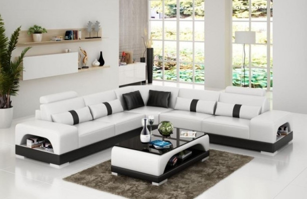 Moderno sofá de esquina en forma de L, sofá esquinero, sofá de sala de estar en forma de L con USB, nuevo.