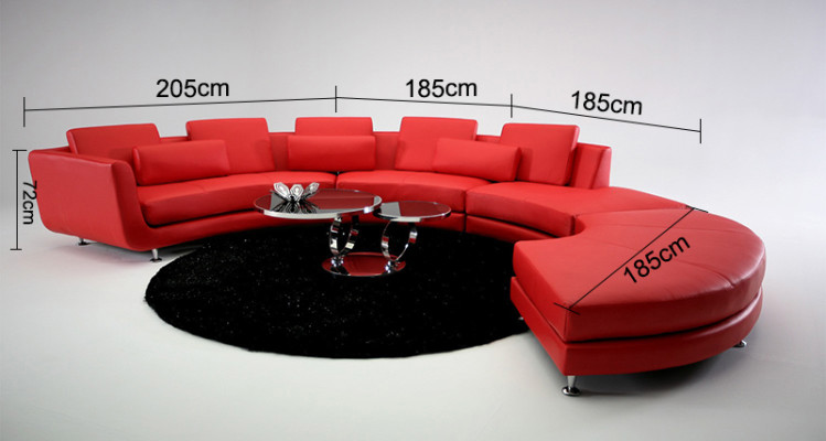 Sofá de cuero Sofá de salón Sofá en forma de L Sofá rinconera Conjunto de esquina Diseño de sofá moderno USB A1102