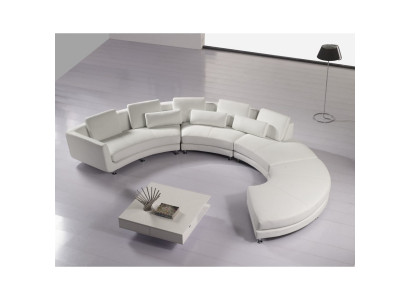 Sofá esquinero moderno sofá redondo esquinero sofá esquinero redondo conjunto de sillón de cuero sofá + USB