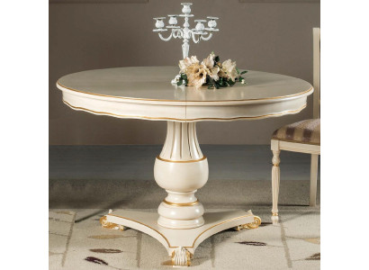 Mesa de comedor redonda Mesas de comedor Estilos de mesas de comedor Mesas de comedor de lujo Elisa Muebles de madera