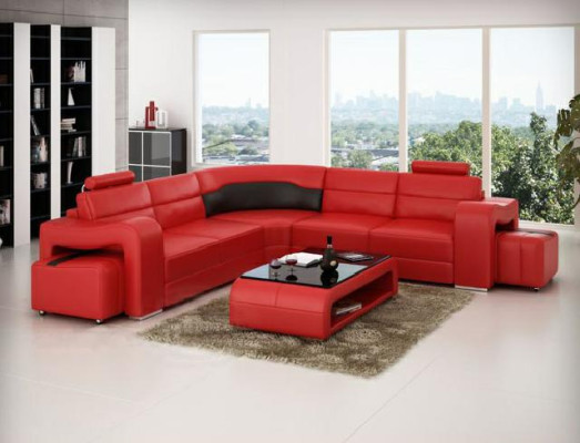 SOFÁ DE CUERO ESQUINERO, SOFÁ DE ESQUINA, SOFÁ DE DISEÑO, SOFÁ EN FORMA DE L, SOFÁ DE ASIENTO PISA