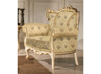 Sillón orejero de lujo, diseño de asiento de tela, tapicería estilo Elisa, textil, asiento individual nuevo.