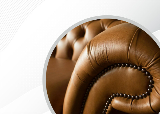 Sofá Chesterfield marrón XXL grande de cuero, muebles de salón de 4 plazas marrón.