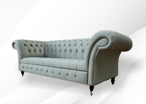 Sofá, sofá tapizado, conjunto de tapicería, asientos, sofás, sofás Chesterfield de 3 plazas.