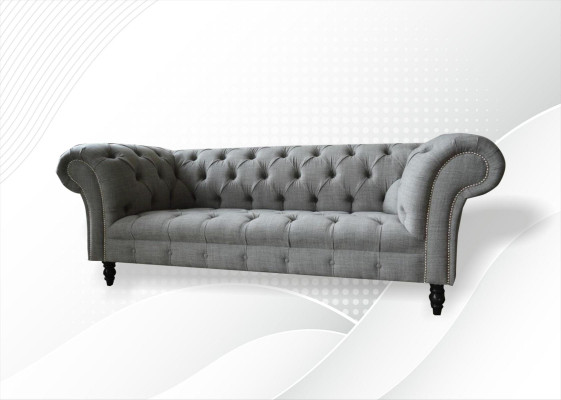 Chesterfield 3 plazas sofá de diseñador Sofás tapizados Sofás de tela Textil