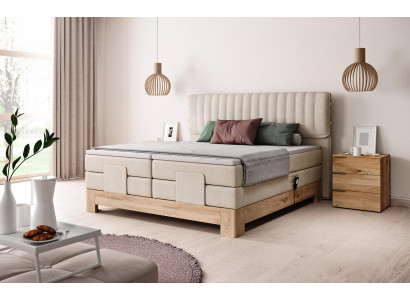 Cama de diseño de caja con somier automático Cama doble Camas de lujo Habitación de hotel para dormir