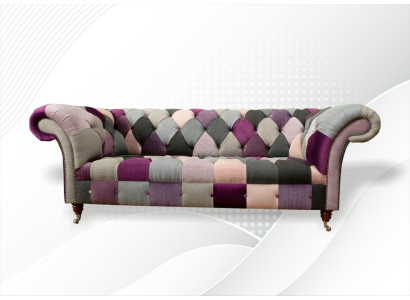 Chesterfield de 3 plazas Diseñador Muebles Nuevos Diseño Moderno Textil Sofás de salón