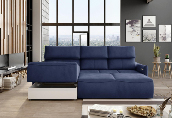 Diseño de esquina Sofás modernos Sofá de esquina en forma de L Asiento Sofá de tela Sofá para salón Nuevo