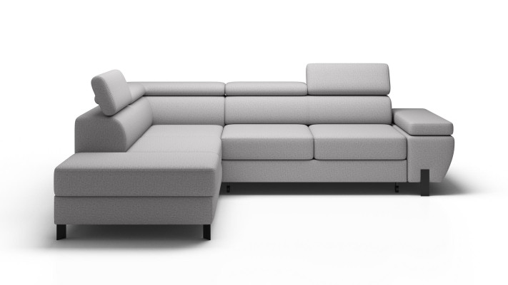Sofá esquinero con función de cama, diseño moderno de sofá en forma de L.
