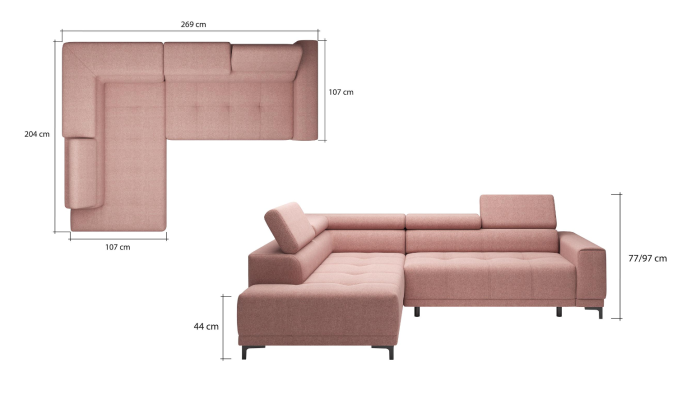 Sofás sofá de tela sofá sofá de diseño de sofá sala de estar sofá asiento esquina diseño moderno en forma de L