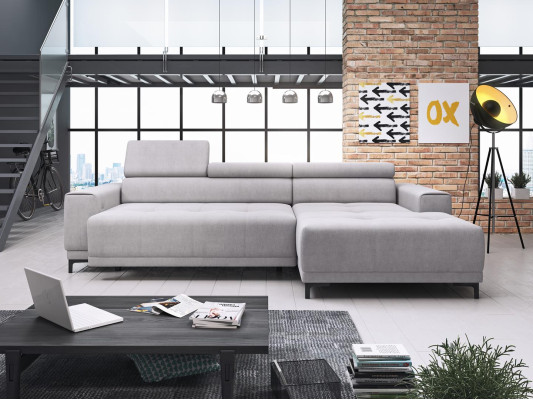 Tejido de diseñador en forma de L Sofá conjunto de sala de estar Sofá de esquina Sofá diseño moderno Sofá de tela