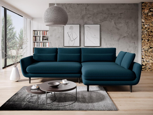 Sofá de esquina Sofá Diván Sofá Rincón Sala de estar Textil Esquinas Sofás Juego en forma de L Nuevo