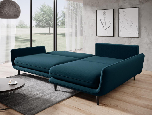 Sofá de esquina Sofá Diván Sofá Rincón Sala de estar Textil Esquinas Sofás Juego en forma de L Nuevo