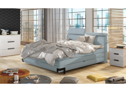 Cama de diseñador Dormitorio camas Textiles Hotel Lujo Tapicería Cama de somier Muebles