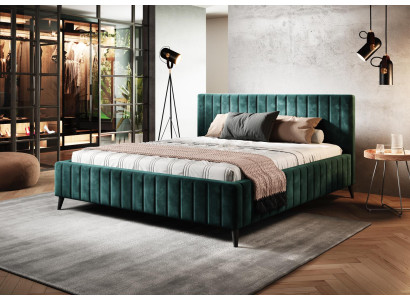 Camas textiles de lujo de hotel con estructura de cama acolchada diseño cama dormitorio 180x200