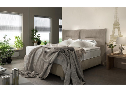 Diseño de cama de lujo en textil de alta calidad. Camas modernas para dormitorio 180x200. Estructuras de cama nuevas.