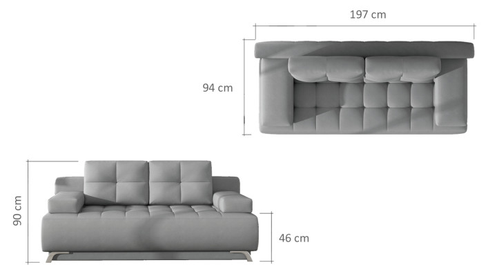 Diseño Sofá Sofás Sofá Moderno Sofá de Lujo de 2 Plazas Muebles Tapizados Sofá Dos Plazas