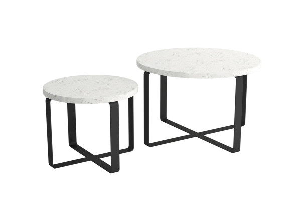 Mesa de centro de diseño de lujo redonda Estilo de mesas de diseño Muebles de sala de estar
