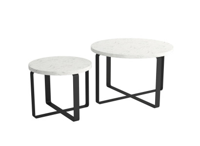 Mesa de centro de diseño de lujo redonda Estilo de mesas de diseño Muebles de sala de estar