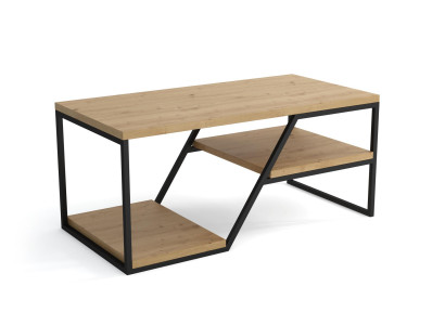 Mesa de centro de diseño moderno y elegante para la sala de estar de lujo en madera, mesas auxiliares.