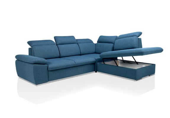 Sofá esquinero en forma de L con cama, sofá esquinero, sofá cama, almacenamiento debajo de la cama, sala de estar.