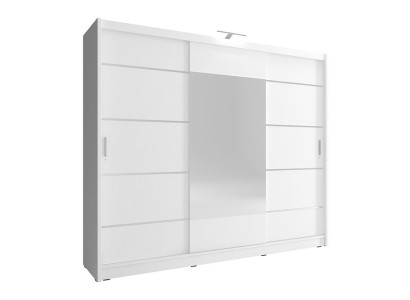 Armario con espejo para dormitorio Flotar 250cm Armarios de ropa Puertas correderas