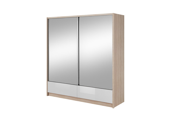 Guardarropa Almacenamiento 200cm Estante Armario Archivo Puertas corredizas decorativas