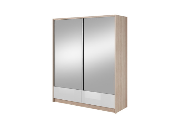 Guardarropa almacenamiento 180 cm armario estante archivo decorativo puertas correderas