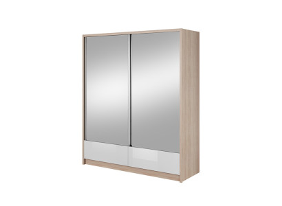 Guardarropa almacenamiento 180 cm armario estante archivo decorativo puertas correderas