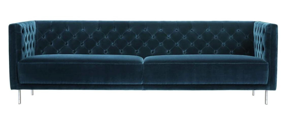 Violeta Chesterfield Sala de estar Sofá de diseño moderno Estilo italiano Muebles Muebles