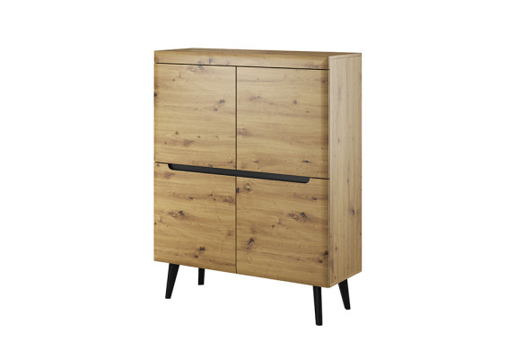 Moderno aparador de madera cómoda cómoda armario de la sala de estar de 107 cm.