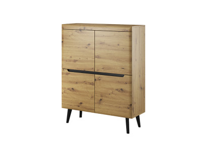 Moderno aparador de madera cómoda cómoda armario de la sala de estar de 107 cm.