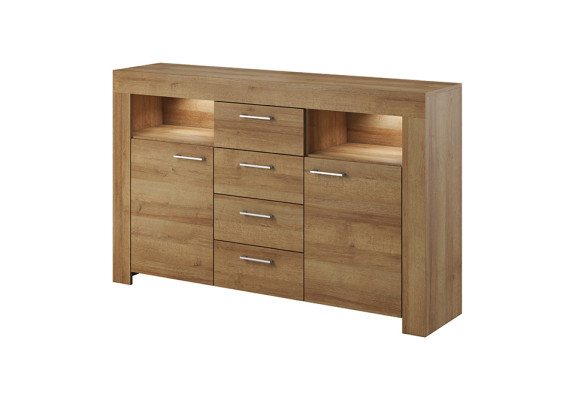 Moderno aparador de madera cómoda Cómoda armario de salón 155 cm