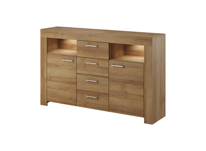 Moderno aparador de madera cómoda Cómoda armario de salón 155 cm