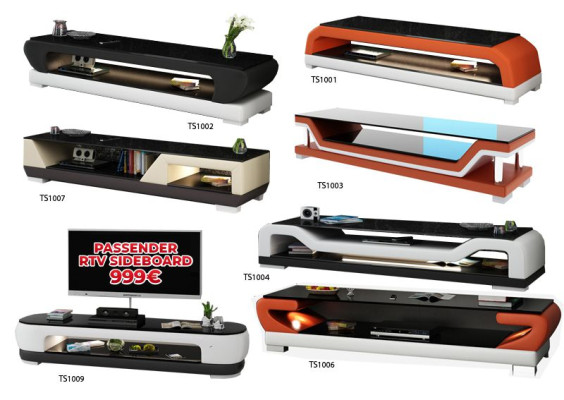 Diseño sofá de esquina de cuero moderno con juego de sofás en rojo con USB + LED.