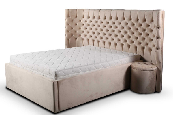 Cama mesa de noche 3 piezas Conjunto de dormitorio Lujo Muebles completos nuevos