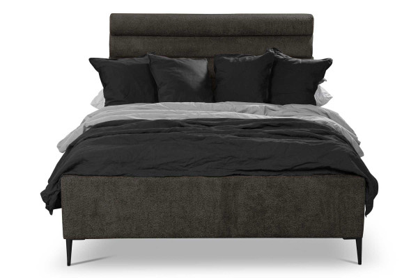 Textil Cama Gris Diseño Lujo Dormitorio Matrimonial Camas Cama Matrimonial